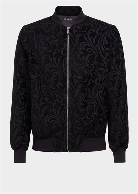 versace black velvet jacket|Versace jackets for men.